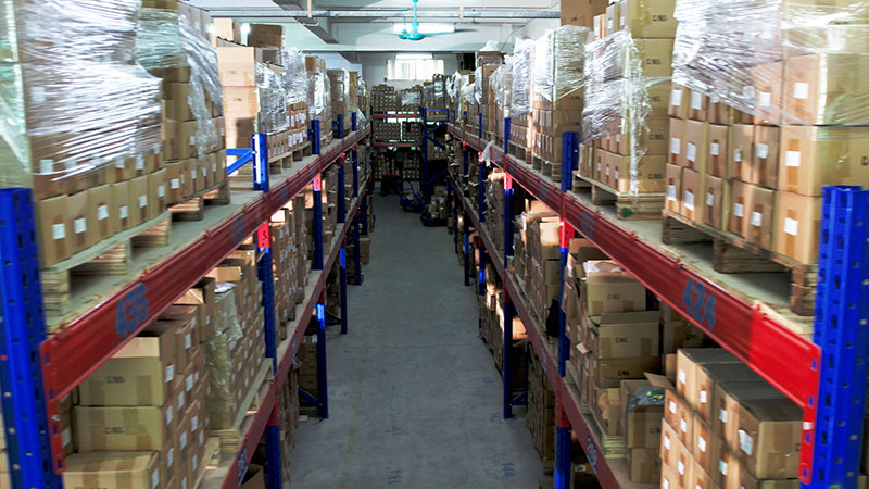 Warehouse racking for fastener inventory